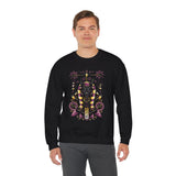 Anubis Balance God Unisex Heavy Blend Sweatshirt Egyptian Mythology Streetwear Graphic Pullover Cosmic Balance Design For Men And Women Perfect For Winter Fashion Festivals And Spiritual Lifestyle
