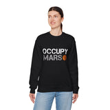 Mars Exploration Unisex Crewneck Sweatshirt Futuristic Space Adventure Graphic Cozy Sci Fi Design Inspirational Streetwear Perfect Gift for Space Lovers and Dreamers