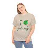 I Love Plants Unisex Heavy Cotton Tee Eco Friendly Botanical Leaf Nature Lover Green Gardening T Shirt Sustainable Plant Parent Gift For Gardeners