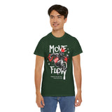 Move With Flow Breakdance Graphic Unisex Heavy Cotton Tee Hip Hop Streetwear Dance Rhythm Urban Style T Shirt