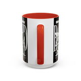 Heavenly Bond Accent Coffee Mug 11oz 15oz Angel And Lion Statue Spiritual Artistic Graphic Ceramic Cup Bold Motivational Streetwear Inspired Fashion Drinkware