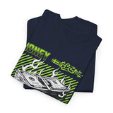 Money Power Unisex Heavy Cotton Tee Bold Dollar Stack Graphic Neon Green Streetwear Aesthetic Hustle Mindset Motivational T Shirt