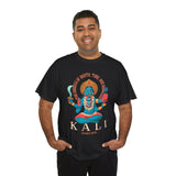 Kali Goddess Unisex Heavy Cotton T Shirt Hindu Spiritual Graphic Tee Maa Kali Mahakali Divine Shakti Protector Destroyer Of Evil Indian Mythology Devotional Streetwear Festival Wear Gift For Navratri...