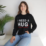 Unisex I Need A Huge Amount Of Money Crewneck Sweatshirt Funny Motivational Graphic Pullover Entrepreneur Hustle Wealth Inspired Casual Streetwear