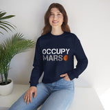 Mars Exploration Unisex Crewneck Sweatshirt Futuristic Space Adventure Graphic Cozy Sci Fi Design Inspirational Streetwear Perfect Gift for Space Lovers and Dreamers