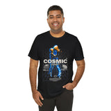 Cosmic Catalyst Unisex Jersey Short Sleeve Tee Graphic T-Shirt Futuristic Sci Fi Space Astronaut Cyberpunk Streetwear Bold Galaxy Design Alpha Mindset Fashion