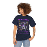 Butterfly Holographic Graphic Black Unisex Heavy Cotton bT Shirt Where Elegance Takes Flight Aesthetic Trendy Streetwear Fashion Outfit