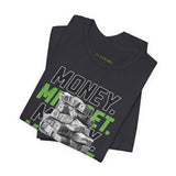 Money Mindset Unisex Jersey Short Sleeve Tee Graphic Black T Shirt Hustle Grind Wealth Entrepreneur Motivational Streetwear Bold Artistic Fashion Outfit
