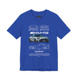 Silver Performance Coupe Front View Art Unisex Tee Luxury Speed Streetwear Automotive Graphic Shirt