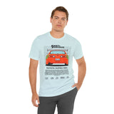 Legendary Orange Street Machine Rear View Unisex Heavy Cotton Tee Powerful JDM Inspired Car Art Graphic Shirt for Collectors and Gearheads