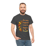 Ho’oponopono Sunflower Unisex T Shirt Healing Affirmation Tee Spiritual Gratitude Mindfulness Inspired Positive Energy Heavy Cotton Graphic Top