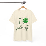 I Love Plants Unisex Heavy Cotton Tee Eco Friendly Botanical Leaf Nature Lover Green Gardening T Shirt Sustainable Plant Parent Gift For Gardeners