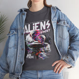 Aliens Exist UFO Graphic Unisex Heavy Cotton Tee Sci Fi Streetwear T Shirt Extraterrestrial Space Alien Design