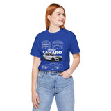 Camaro American Muscle Power Coupe Illustration Unisex Heavy Cotton Tee Premium Streetwear Graphic for Gearheads and Car Enthusiasts