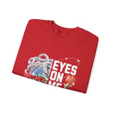 Eyes On Me Boys Medusa Crewneck Comfortable Unisex Heavy Blend Sweatshirt Mythological Streetwear Bold Empowerment Design for Self Expression Perfect Gift for Friends Birthdays Cozy Days Casual Wear