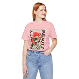 Beauty of Art Floral Collage Unisex Jersey Short Sleeve Tee Vintage Aesthetic Graphic Fashion Artistic Statement Streetwear T Shirt
