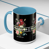 You Can Be Whatever Motivational Coffee Mug Ceramic White Accent Mug Bold Floral Empowerment Design Daily Reminder Positive Energy Drinkware Perfect Gift for Dreamers Friends Office and Home