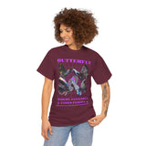 Butterfly Holographic Graphic Black Unisex Heavy Cotton bT Shirt Where Elegance Takes Flight Aesthetic Trendy Streetwear Fashion Outfit