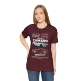 Camaro American Muscle Power Coupe Illustration Unisex Heavy Cotton Tee Premium Streetwear Graphic for Gearheads and Car Enthusiasts