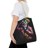 Snapshot of Madness Art Eco Tote Bag Dark Comic Neon Design Premium Canvas Reusable Shopping Bag Streetwear Lifestyle Accessory for Creative Thinkers Artists and Urban Dreamers