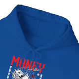 Money Motivation Hustler Mindset Graphic Print Unisex Heavy Blend Hoodie Streetwear Ambition Sweatshirt