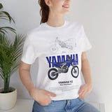 YZ Motocross Dirt Bike Blueprint Graphic Unisex Heavy Cotton Tee Off Road Racing Inspired Streetwear Gift for Riders and Bike Lovers