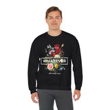 You Can Be Whatever Motivational Crewneck Sweatshirt Comfortable Unisex Pullover Bold Floral Empowerment Design Streetwear Positive Vibes Cozy Everyday Wear Perfect Gift for Dreamers Friends and Free...