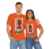 Love Fake Friendship Rose Graphic Unisex Heavy Cotton Tee Bold Statement Streetwear T Shirt Empowering Artistic Floral Design for Self Expression Perfect Gift for Friends Birthdays Parties Casual Wear