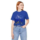 YZ Motocross Dirt Bike Blueprint Graphic Unisex Heavy Cotton Tee Off Road Racing Inspired Streetwear Gift for Riders and Bike Lovers