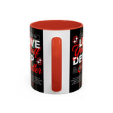 Love Yourself Deep Accent Coffee Mug 11oz 15oz Self Love Motivational Quote Cup Rose Graphic Positive Affirmation Daily Inspiration Empowerment Gift Mug