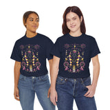 Anubis Balance God Unisex Heavy Cotton Tee Egyptian Mythology Streetwear Graphic T Shirt Bold Cosmic Art Design For Men And Women Perfect For Festivals Spiritual Wear And Fashion Lovers