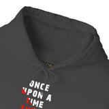 Unisex Once Upon A Time There Lived A Ghost Hoodie Horror Graphic Pullover Sweatshirt Spooky Paranormal Gothic Halloween Inspired Scary Storytelling Streetwear