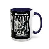 Heavenly Bond Accent Coffee Mug 11oz 15oz Angel And Lion Statue Spiritual Artistic Graphic Ceramic Cup Bold Motivational Streetwear Inspired Fashion Drinkware