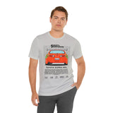 Legendary Orange Street Machine Rear View Unisex Heavy Cotton Tee Powerful JDM Inspired Car Art Graphic Shirt for Collectors and Gearheads