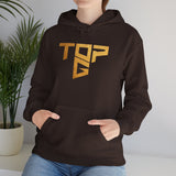 Top G Andrew Tate Graphic Hoodie Black Unisex Streetwear Motivational Hustle Pullover Sweatshirt Gold Typography Design