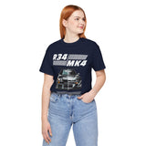 Dual Turbo Street Machine Graphic Unisex Heavy Cotton Tee High Performance Racing Car Split Design Shirt for Speed Lovers