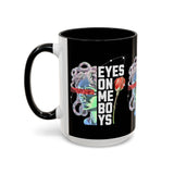 Eyes On Me Boys Medusa Accent Coffee Mug 11oz 15oz Mythological Streetwear Bold Empowerment Design Perfect Gift for Coffee Lovers Friends Birthdays Daily Motivation