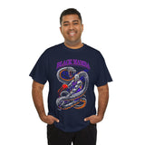 Mamba Unisex Heavy Cotton Tee Bold Serpent Power Graphic Streetwear Design Athletic Hustle Energy Inspired TShirt Symbol of Strength Resilience and Inner Mastery