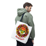 Kathakali Tote Bag Kerala Traditional Dance Art Canvas Bag Indian Culture Onam Festival Malayalam Heritage Ethnic Graphic Reusable Shopping Bag