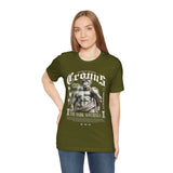 Cronus The Dark Sovereign Unisex Jersey Short Sleeve Tee Greek Mythology Statue Graphic Streetwear Gothic Bold Artistic Fashion T Shirt