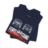 Ford Mustang Classic 1965 Fastback Muscle Car Illustration Unisex Heavy Cotton Tee Retro Collector Streetwear Gift Shirt