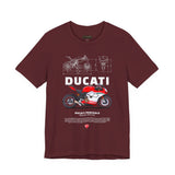 Italian Superbike Panigale Style Racing Motorcycle Graphic Unisex Heavy Cotton Tee Premium Streetwear T Shirt for Riders Bikers Enthusiasts and Everyday Wear