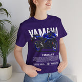 R3 Inspired Sport Motorcycle Art Unisex Heavy Cotton Tee Dynamic Streetwear Graphic for Riders and Moto Enthusiasts