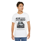 Dual Turbo Street Machine Graphic Unisex Heavy Cotton Tee High Performance Racing Car Split Design Shirt for Speed Lovers