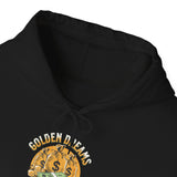 Golden Dreams Silver Reality Money Graphic Unisex Heavy Blend Hooded Sweatshirt Hustler Dollar Cash Bag Motivational Streetwear Hoodie