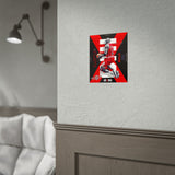 Air Ascent Glossy Poster Collector Edition Bold Motivational Wall Art Red Black Athletic Energy Modern Design For Gym Rooms Studios Offices And Ambitious Dreamers