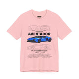 Blue Hypercar Blueprint Unisex Heavy Cotton Tee High Performance Streetwear Design for Car Enthusiasts Racers and Speed Lovers