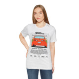 Legendary Orange Street Machine Rear View Unisex Heavy Cotton Tee Powerful JDM Inspired Car Art Graphic Shirt for Collectors and Gearheads