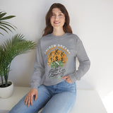 Golden Dreams Silver Reality Money Graphic Unisex Heavy Blend Crewneck Sweatshirt Hustler Motivational Dollar Cash Streetwear