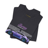 Porsche 911 GT3 RS Berry Purple Inspired Illustrated Sports Car Graphic T Shirt Luxury Performance Racing Streetwear Unisex Heavy Cotton Tee High Speed Motorsport Lifestyle Gift For Car Enthusiasts